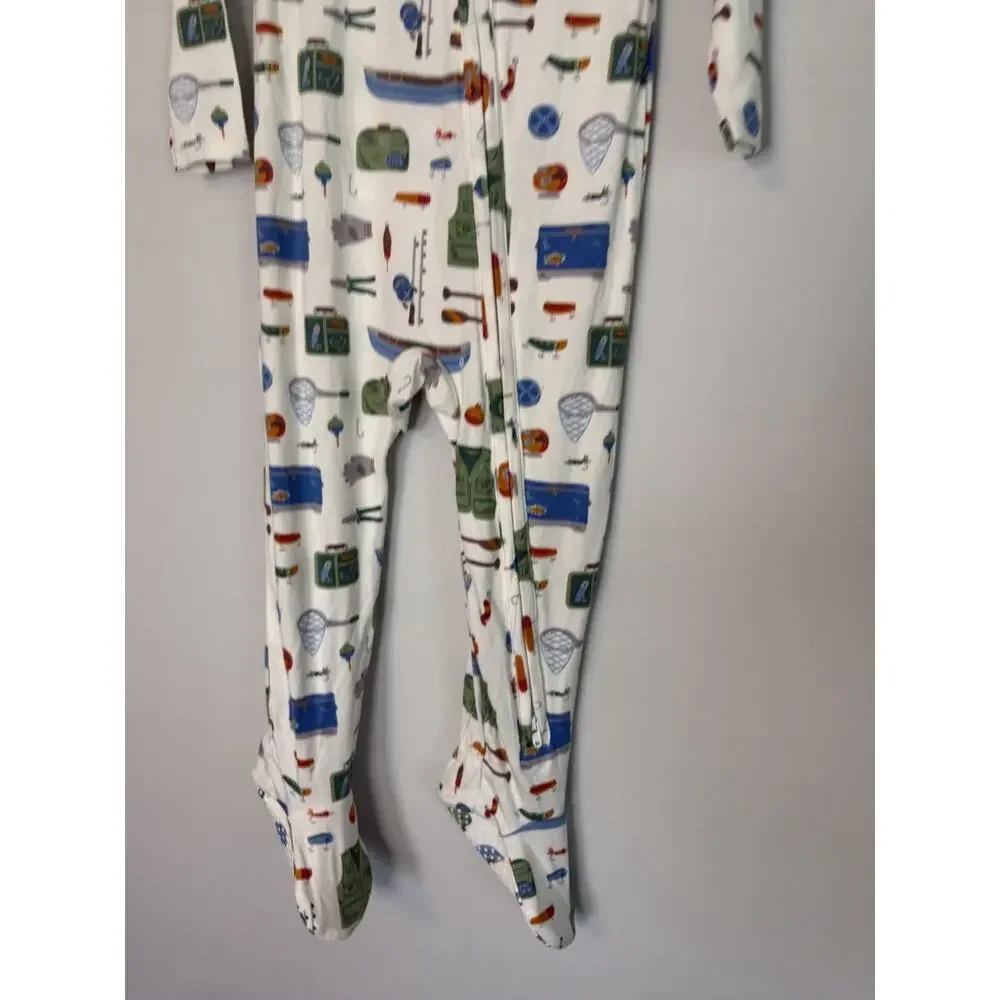 Angel Dear Bamboo Zip Footie Fishing Tools 18-24 Months NWT